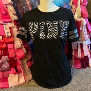 VS Pink Zebra Bling t-shirt
